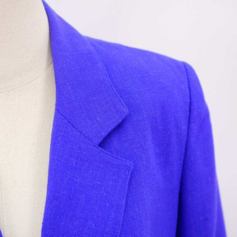 Patchington Purple‎ Polyester Linen Basketweave 2… - image 2